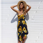 Cute Print Spaghetti Strap Sundress